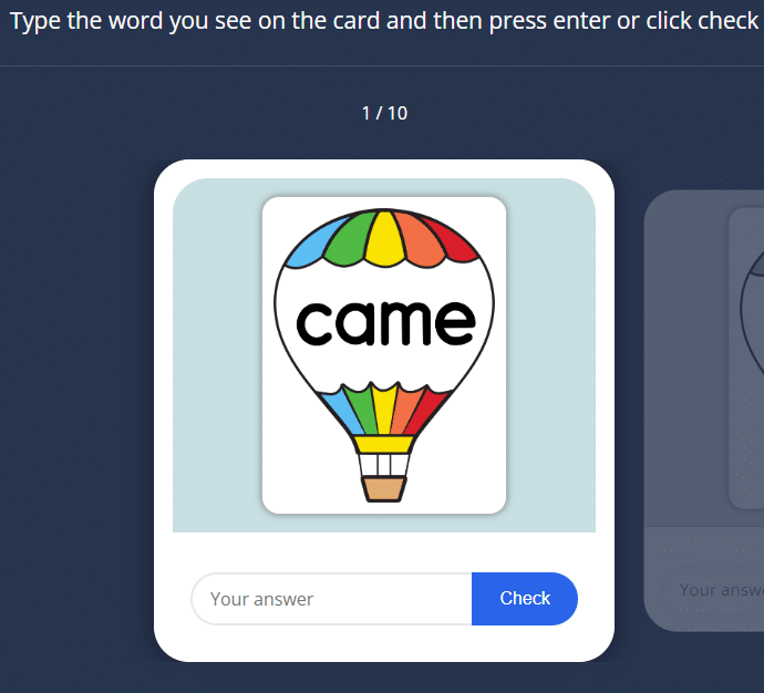 Hot Air Balloons Typing 5