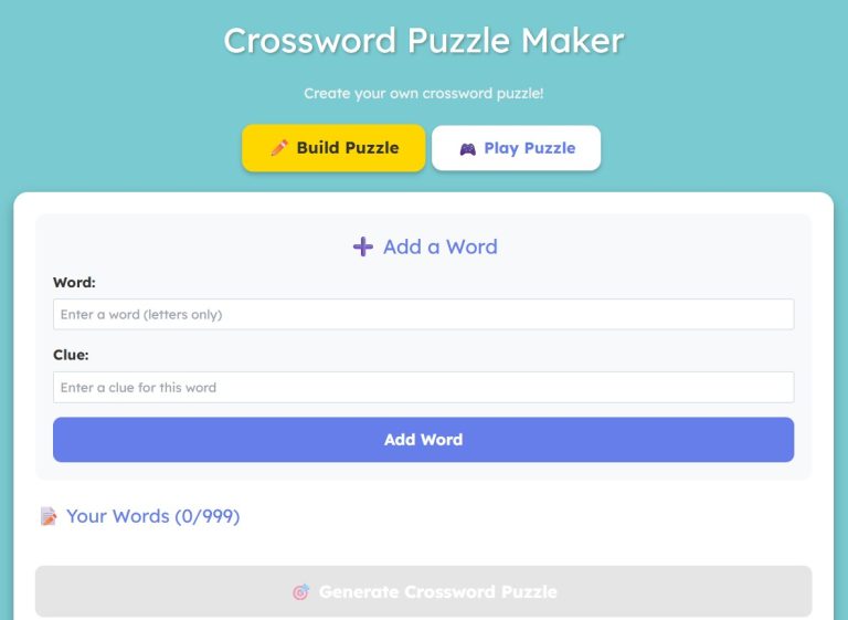 Crossword Maker