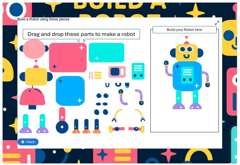 Build a Robot with Drag and Drop