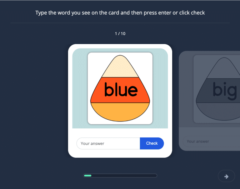 Candy Corn Typing 1