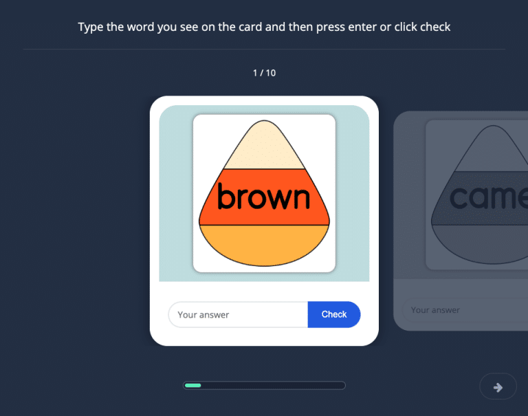 Candy Corn Typing 5