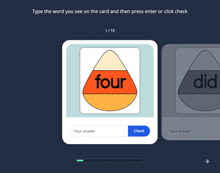 Candy Corn Typing 6