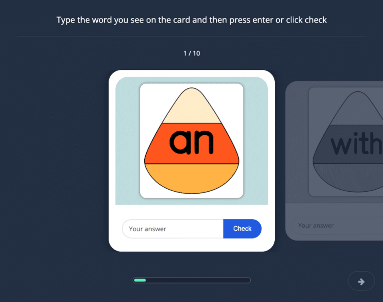 Candy Corn Typing 10