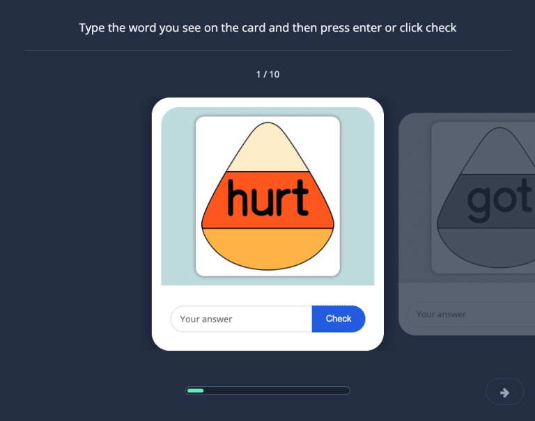 Candy Corn Typing 20