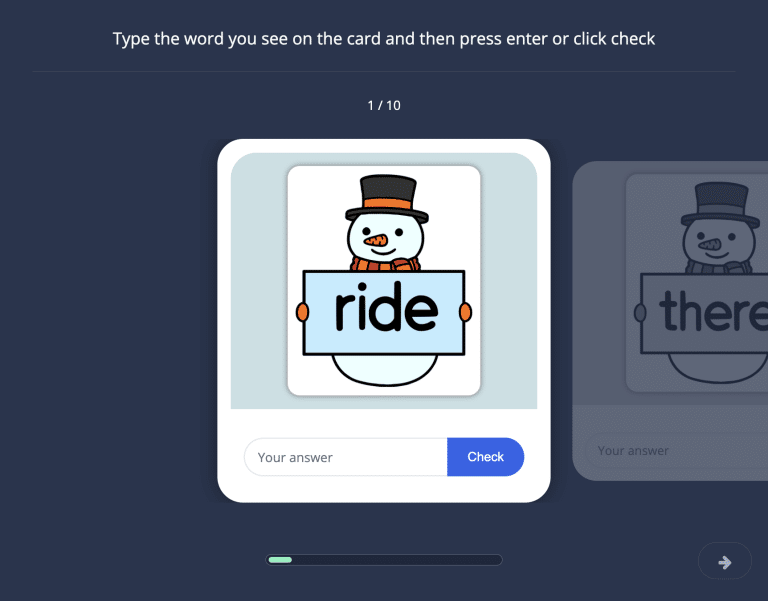 Snowman Typing 8