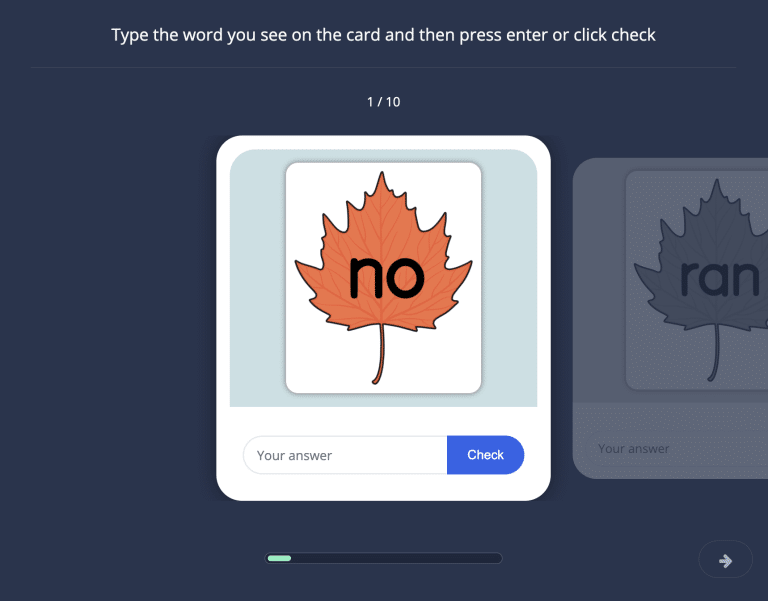 Autumn Leaf Typing 7