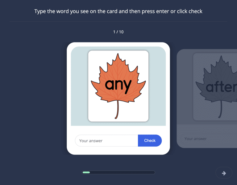 Autumn Leaf Typing 10