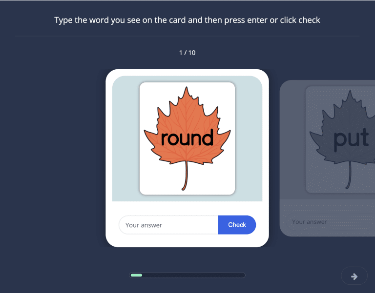 Autumn Leaf Typing 13
