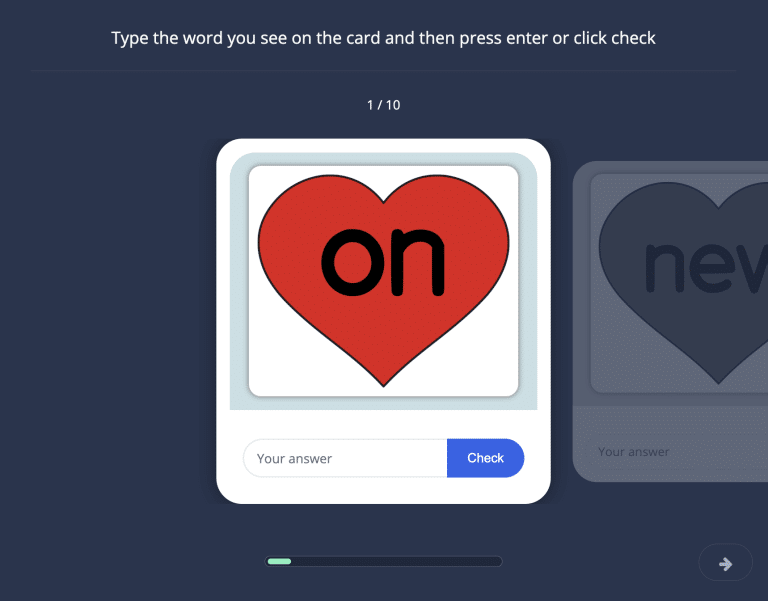 Hearts Typing 7