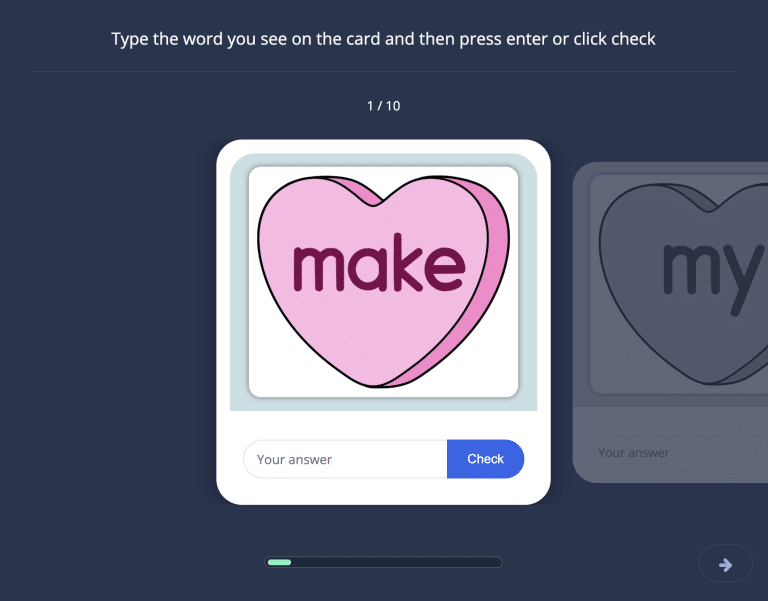 Conversation Hearts Typing 3
