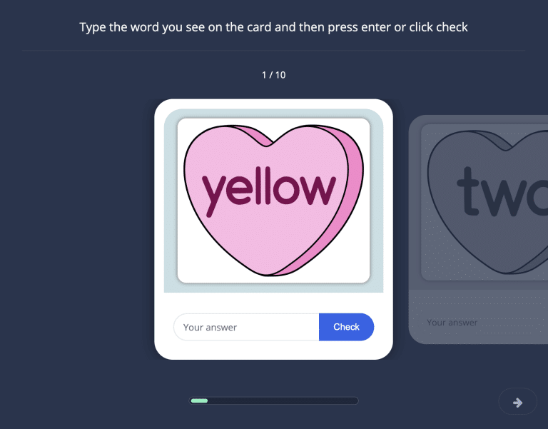 Conversation Hearts Typing 4