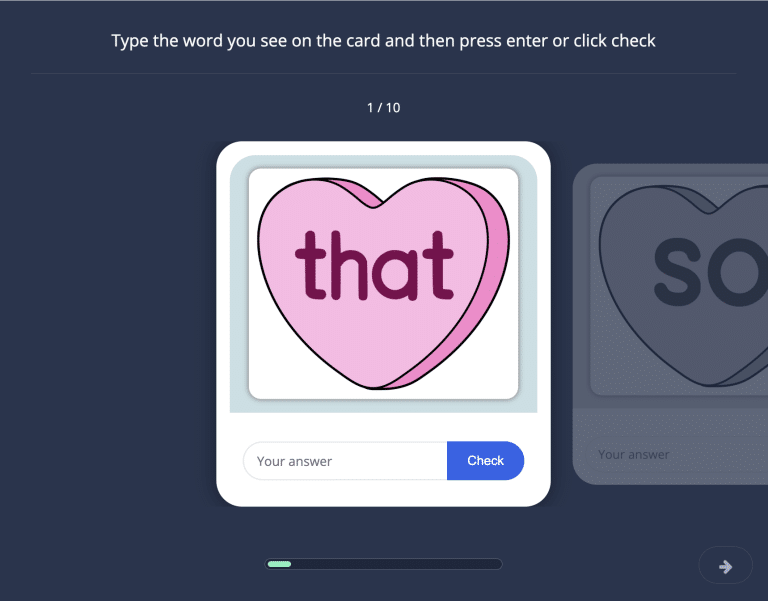 Conversation Hearts Typing 8