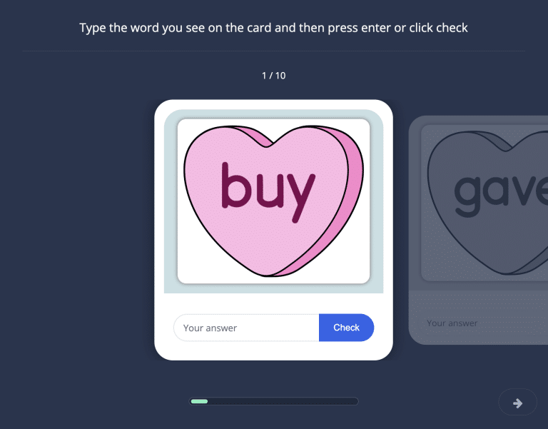 Conversation Hearts Typing 15