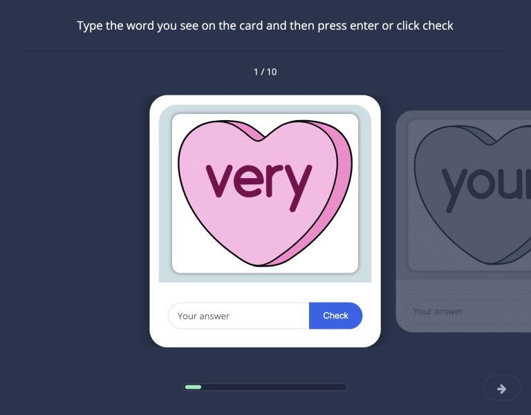 Conversation Hearts Typing 18