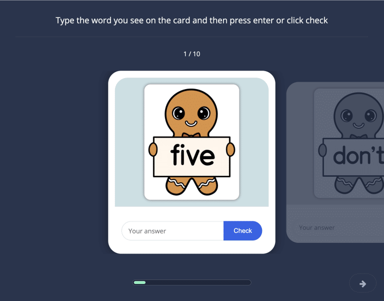 Gingerbread Typing 15