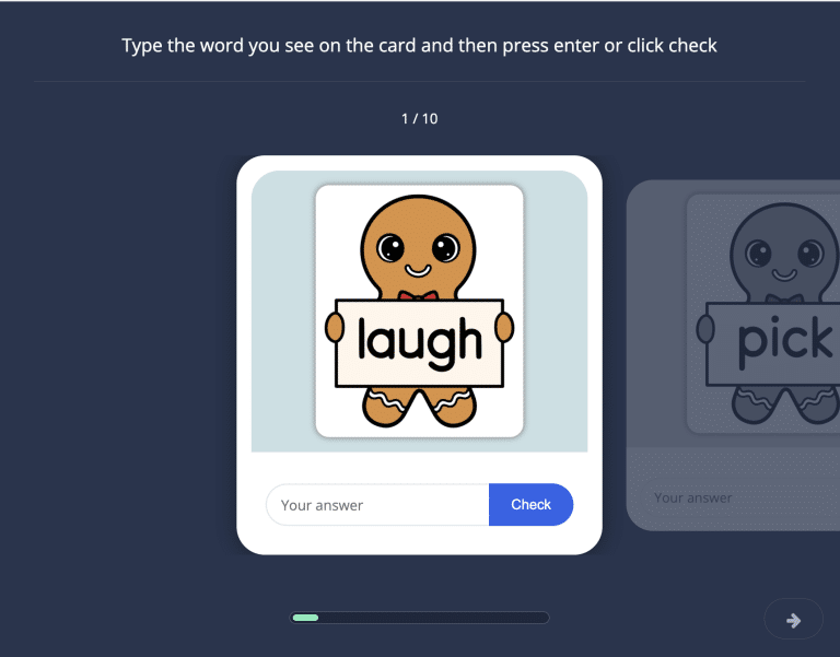 Gingerbread Typing 21