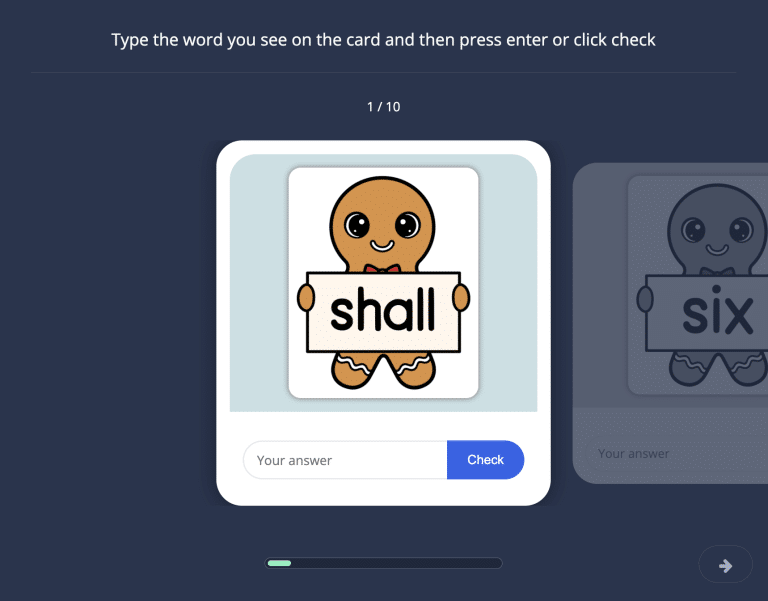 Gingerbread Typing 22